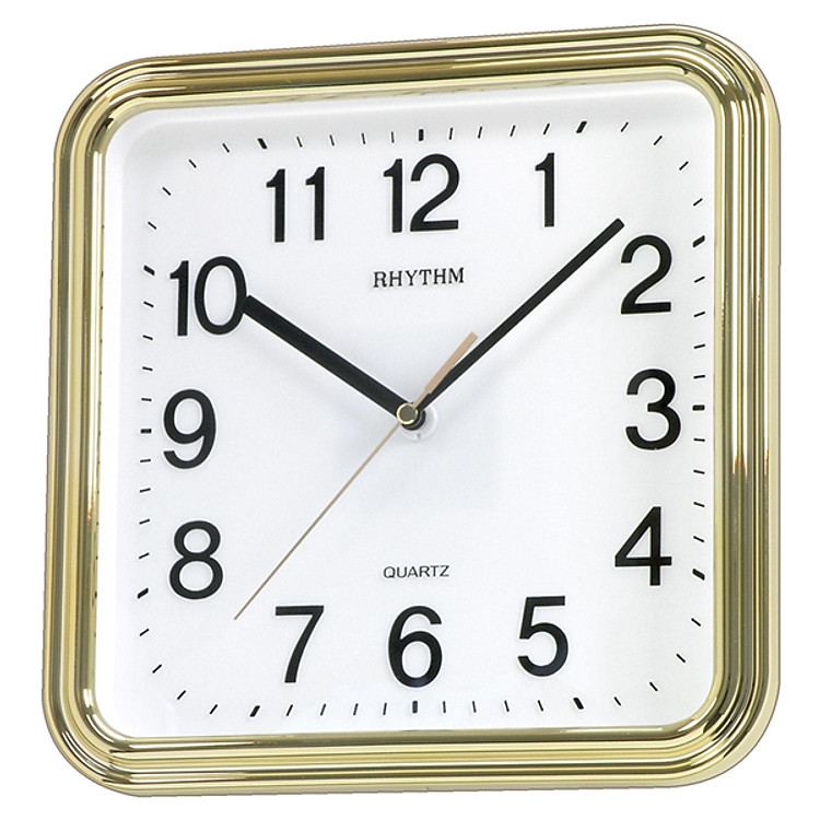Đồng Hồ Treo Tường Rhythm CMG466NR18 - Vàng (25.0 x 25.0 x 4.5 cm)