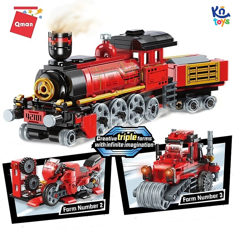 Mua tại MyKingdom: Đồ chơi lắp ráp Qman 42101 - Tàu hỏa - Ngập tràn khuyến mãi