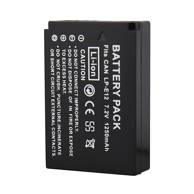 Pin Canon LP-E12 1250mAh cho Canon M10 100D Rebel S1 M M2 M50 M100 - Hàng Nhập Khẩu