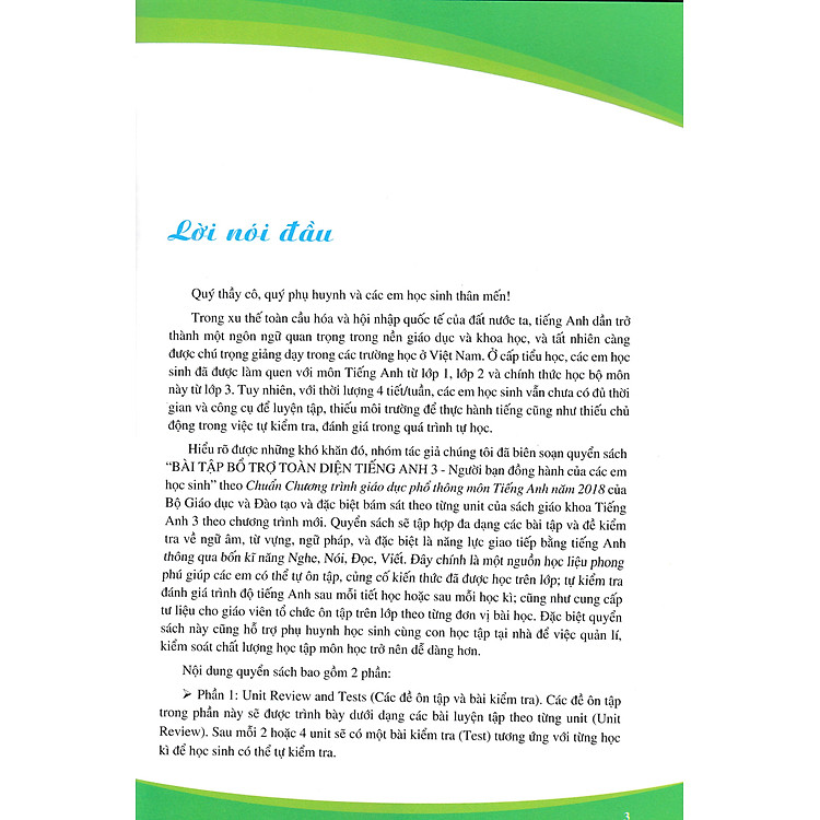 BÀI TẬP BỔ TRỢ TOÀN DIỆN TIẾNG ANH 3 - Ảnh 2