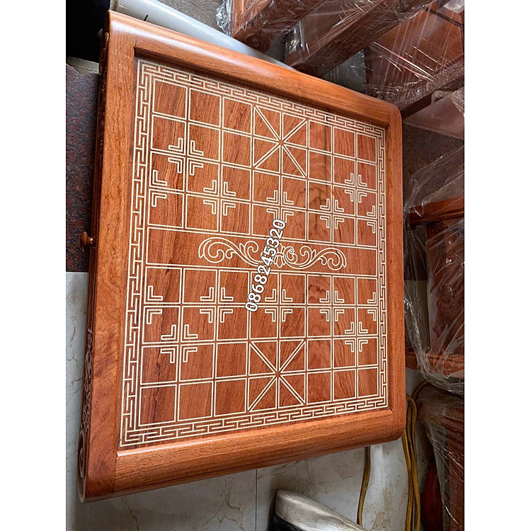 Mua Bàn cờ tướng gỗ hương đá 55x60cm Chính hãng Giá tốt - Hình ảnh 2