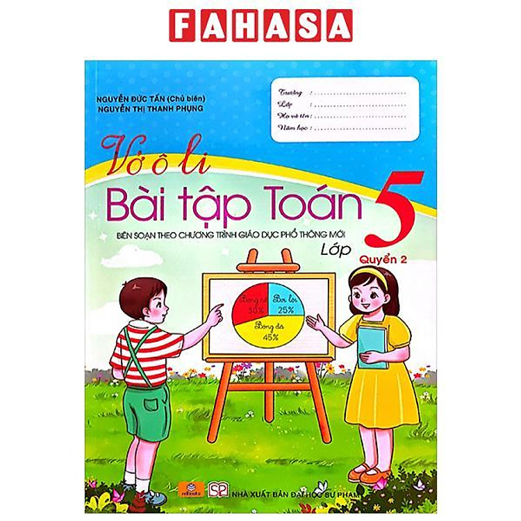 Vở Ô Li Bài Tập Toán 5 – Quyển 2 (Theo Chương Trình GDPT Mới)