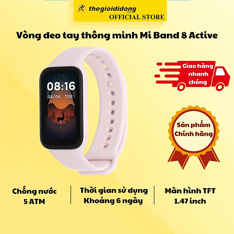 Vòng đeo tay thông minh Mi Band 8 Active - Hàng Chính Hãng