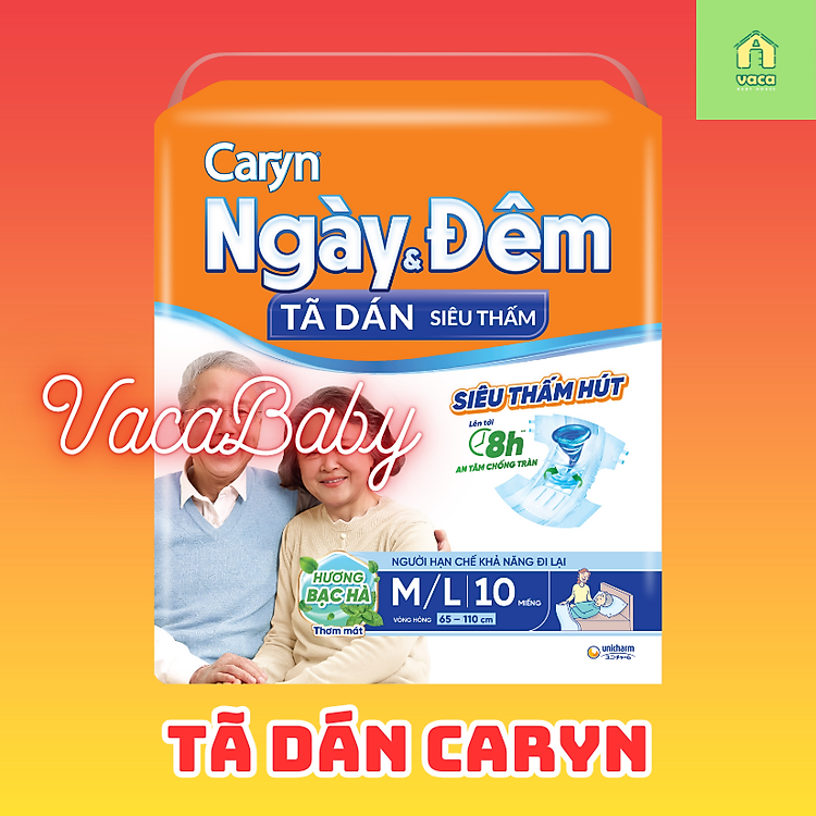 Tìm mua tại Avakids:Tã Dán Caryn Ngày Đêm size M/L, tràn ngập Khuyến mãi, Ưu đãi