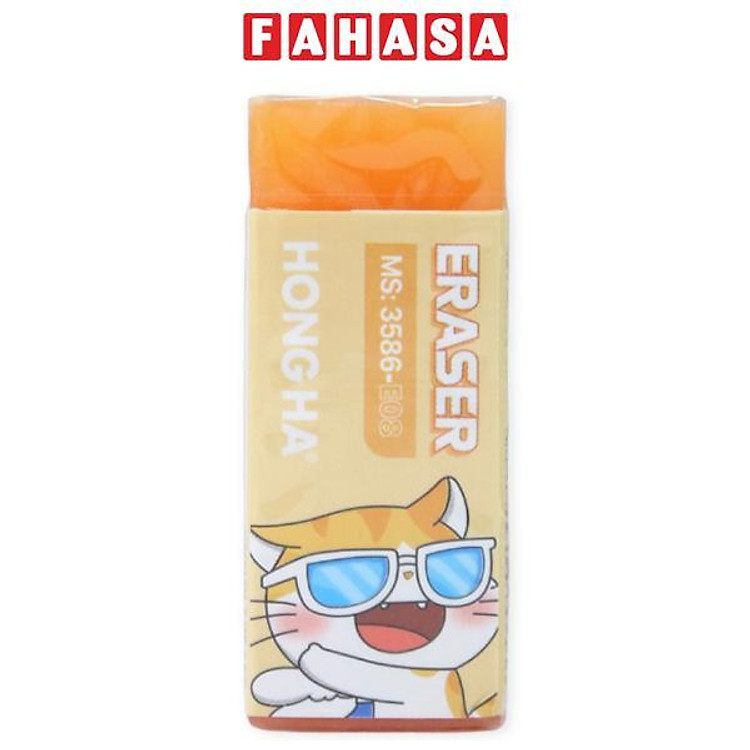 Gôm Tẩy Thạch Màu Chú Mèo Cam – Hồng Hà 3586-E08