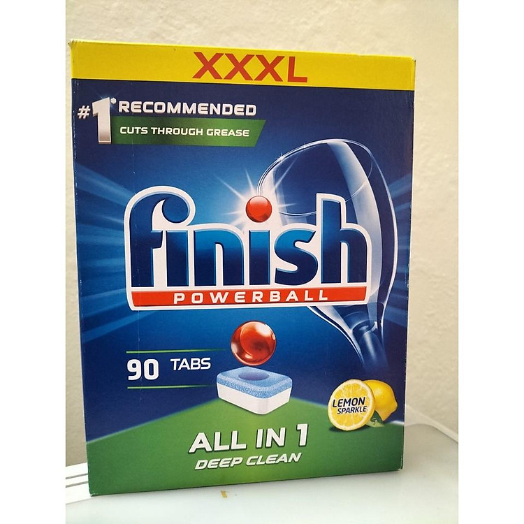 Viên rửa bát Finish All-in-1 90 viên (mẫu mới). Tặng viên Finish Nhật