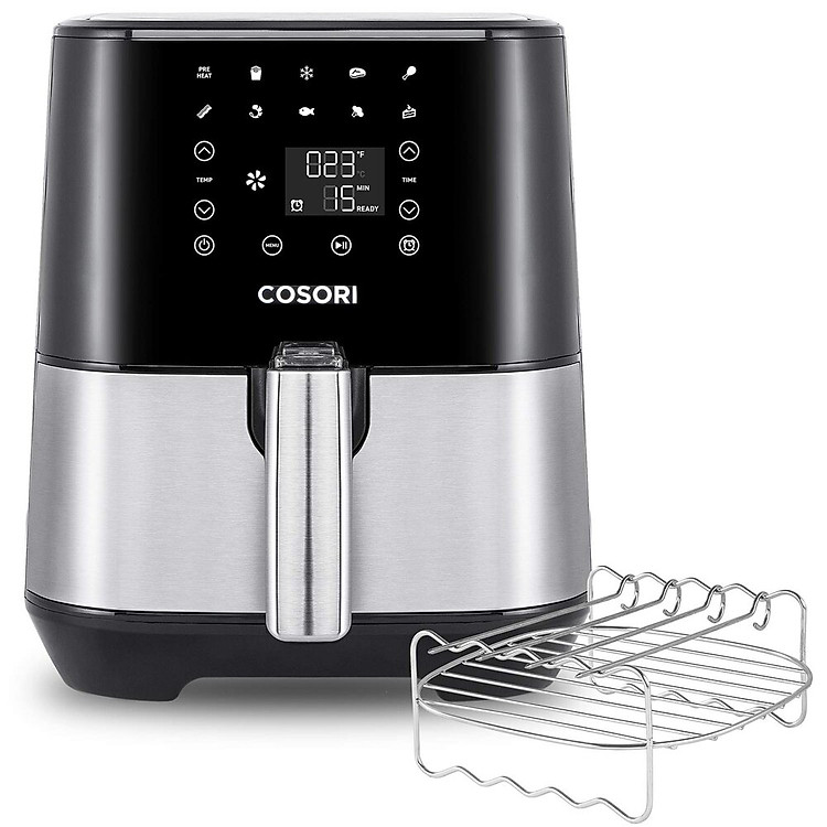 NỒI CHIÊN KHÔNG DẦU ĐIỆN TỬ, COSORI, VỎ THÉP, GIỎ CHỐNG DÍNH, 5.5L (AIR FRYER)- HÀNG CHÍNH HÃNG