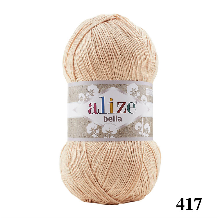 Cuộn sợi cotton hè trơn Bella 100 Alize Yarns