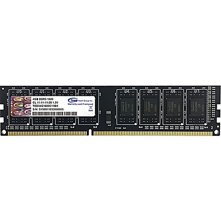 Ram TEAMGROUP Elite 4GB DDR3-1600MHz không tản -Hàng Chính Hãng