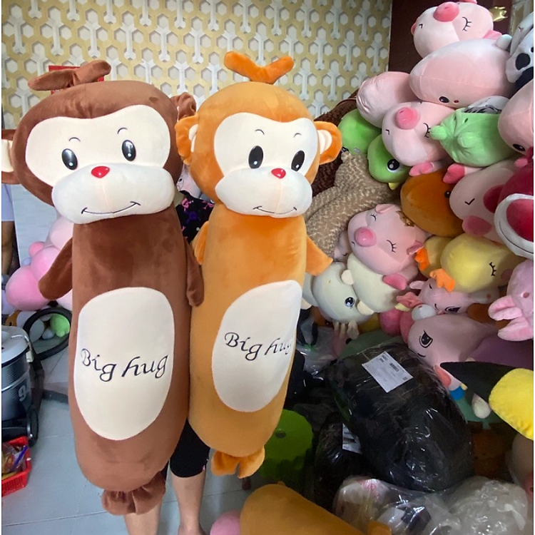 Thú nhồi bông khỉ dễ thương 55-85cm Chính hãng Giá rẻ - Hình ảnh 3