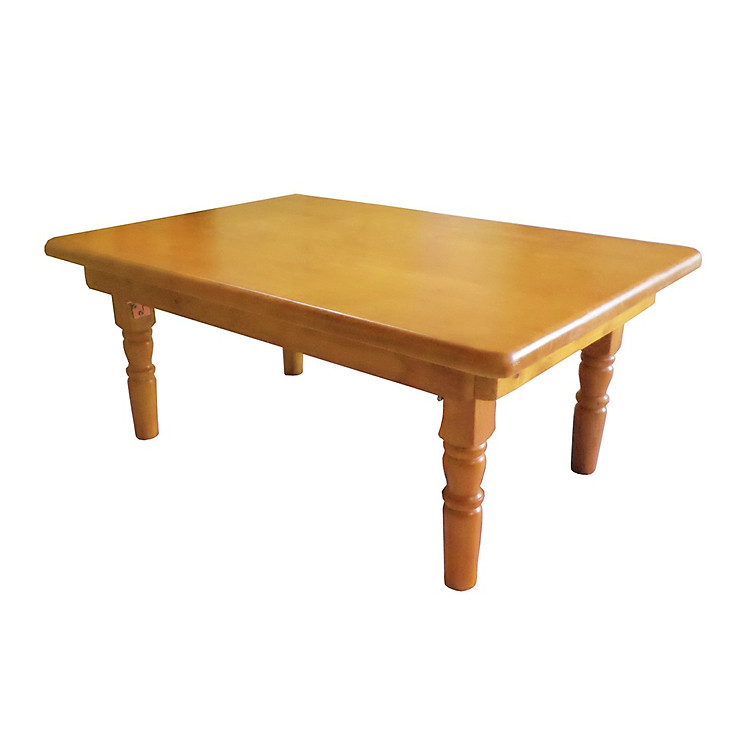 Bàn trà gỗ chân tiện 50 x 70 xếp gấp gọn