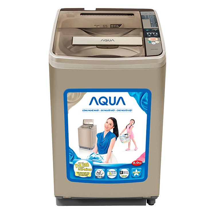 Máy Giặt Cửa Trên Aqua AQW-F800AT-N (8.0 Kg) - Hàng Chính Hãng