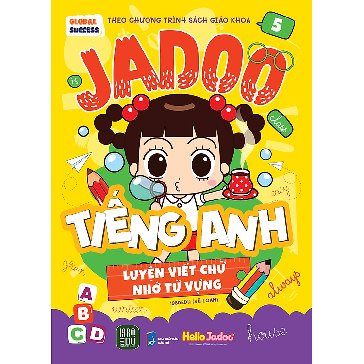 Sách - Jadoo Luyện Viết Chữ, Nhớ Từ Vựng Tiếng Anh (Tập 1-5)