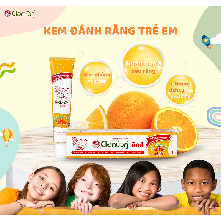 COMBO 6 HỘP Kem đánh răng Dokbuaku Chính hãng Giá rẻ - Hình ảnh 3