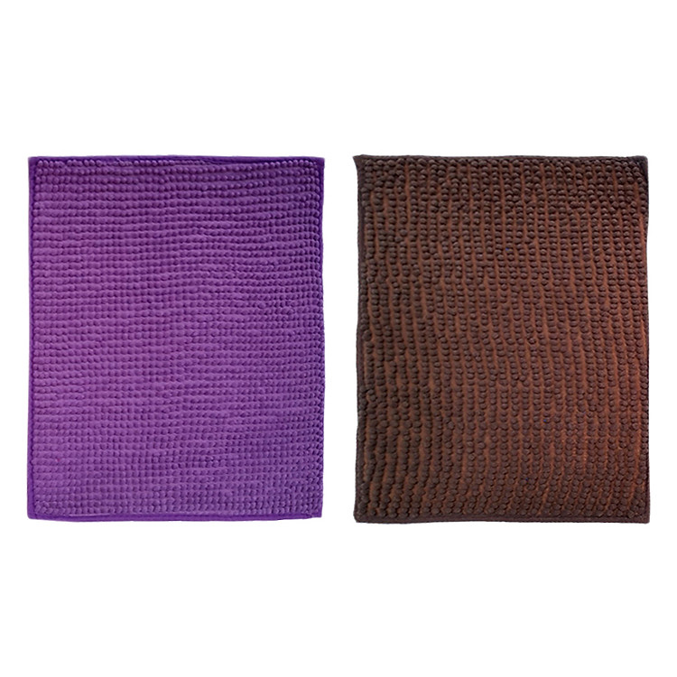 Combo 2 Thảm San Hô Siêu Thấm Homeeasy (50 x 70 cm) - Tím Cà Phê