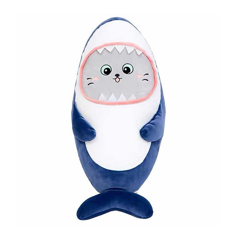 Gấu bông cá mập mặt mèo 35cm Chính hãng Ưu đãi - Hình ảnh 4