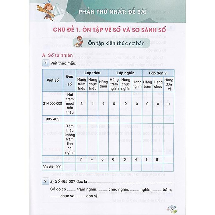 Ôn hè Toán 4 - Dành cho học sinh lớp 4 lên lớp 5 (Biên soạn theo chương trình GDPT 2018) - Ảnh 3