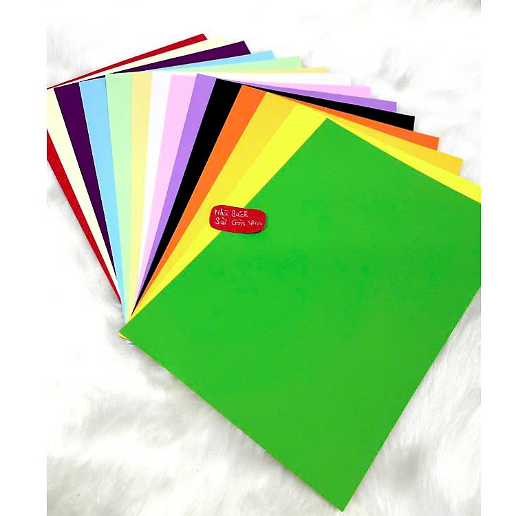 Bìa Giấy Cứng A4 160gsm (10 tờ) - Màu tím nhạt - Ảnh 5