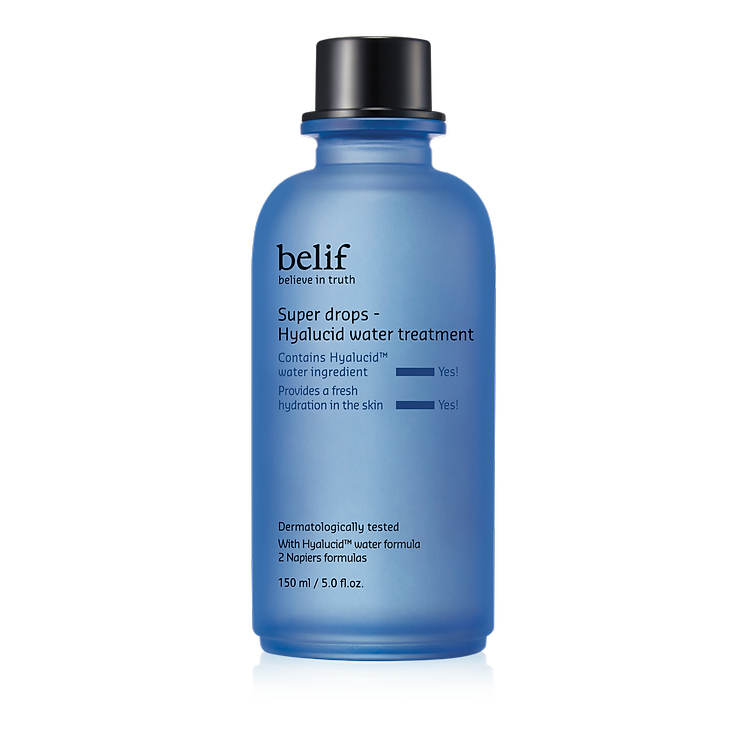 Nước dưỡng cấp ẩm chuyên sâu chống oxy hóa belif Super Drops Hyalucid Water Treatment 150ml