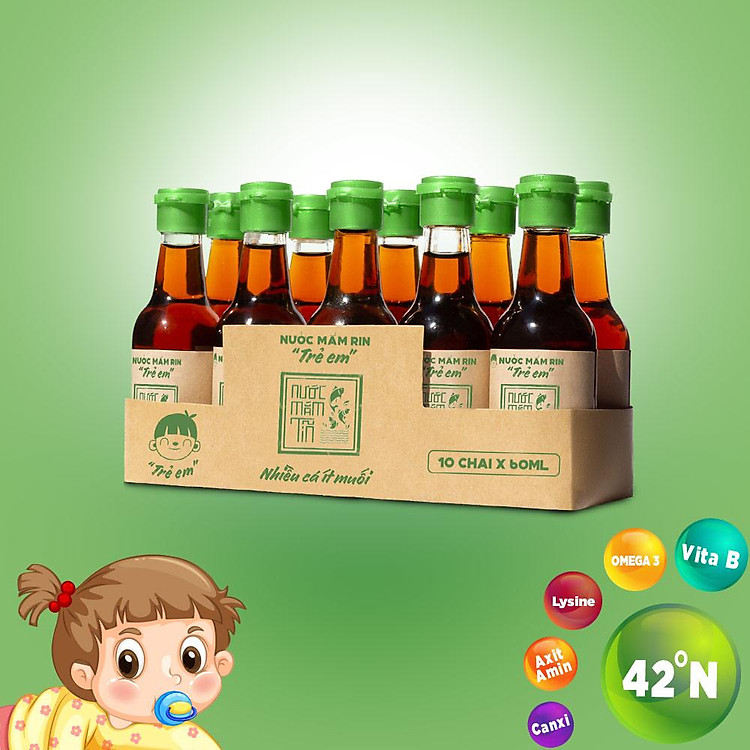 Nước Mắm Tĩn Trẻ Em Mini 60ml Hàng chuẩn Tiết kiệm - Hình ảnh 2