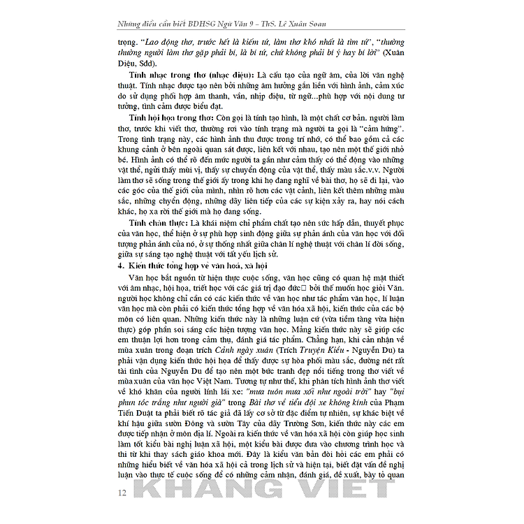 Những Điều Cần Biết Bồi Dưỡng Học Sinh Giỏi Ngữ Văn Lớp 9 (Phiên Bản Mới Nhất) - Ảnh 4