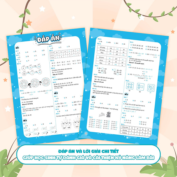Bộ đề ôn luyện và kiểm tra Toán và Tiếng Việt lớp 3 - Ảnh 3