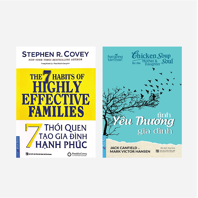 Sách Combo 7 Thói Quen Tạo Gia Đình Hạnh Phúc + Tình Yêu Thương Gia Đình - First News