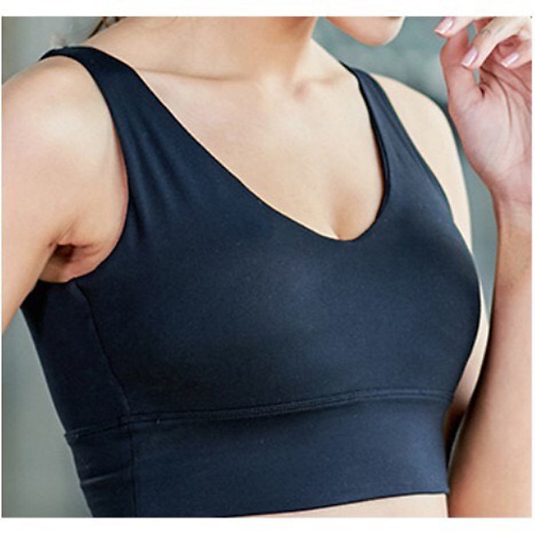 Áo bra tập gym, yoga khoét lưng chữ V