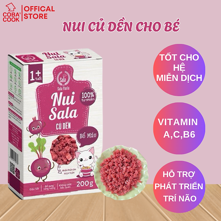 Mua Nui Sala Củ Dền Giàu Vi Chất Vị Ngọt Hỗ Trợ Tiêu Hóa Tốt Cho Bé tại COBACOOK