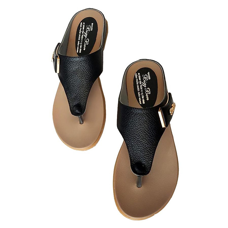 Dép Xỏ Ngón Nữ BIGGBEN Da Bò Thật Cao Cấp DXN02