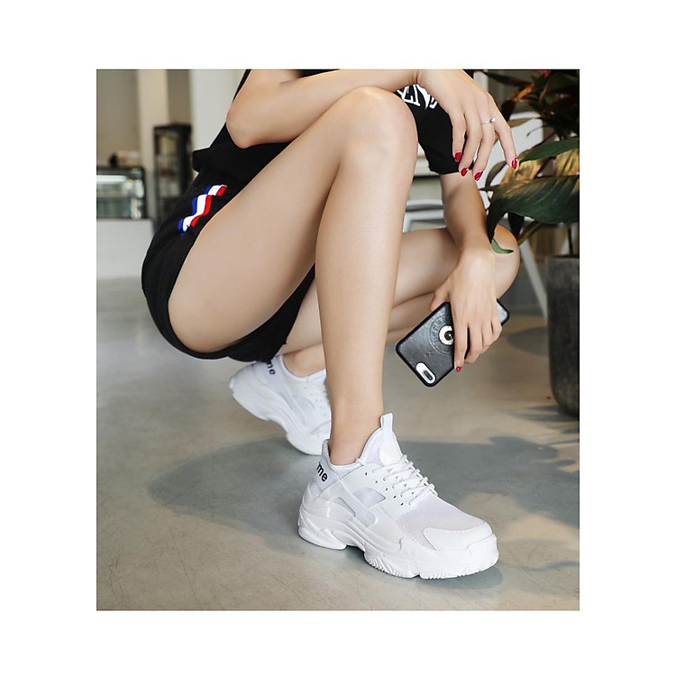 Giày thể thao sneaker nam nữ đế cao siêu nhẹ phong cách Hàn Quốc