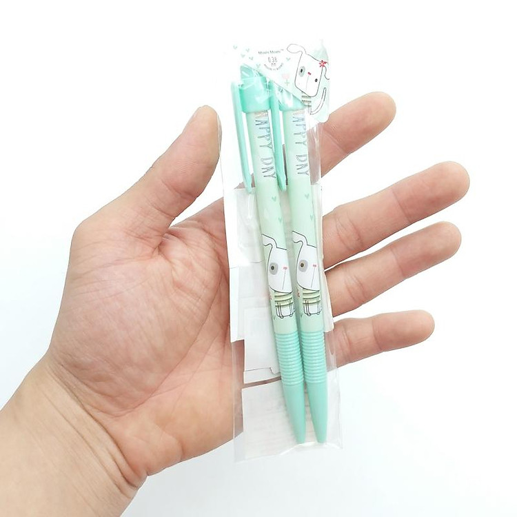Viết Bic Moshi 078 (2 chiếc) - Xanh Mint - Ảnh 3