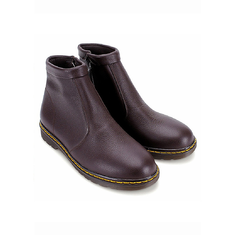 Giày Boot Nam Cột Dây Huy Hoàng HT7191 - Nâu