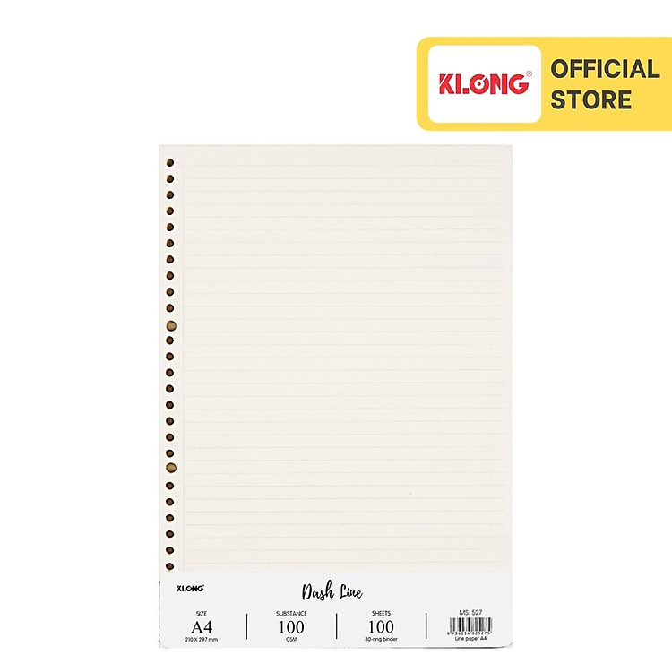 Ruột sổ còng Dash Line KLONG A4 (100 tờ)