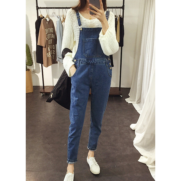 Quần jeans yếm nữ QJY01