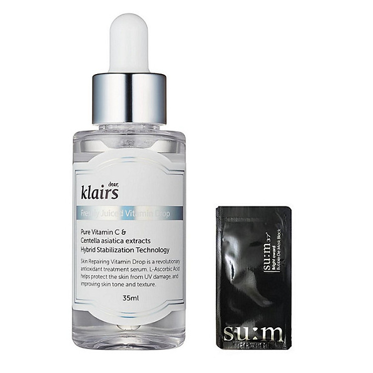 Tinh Chất Làm Sáng Da Klairs Freshly Juiced Vitamin Drop (35ml) + Tặng 1 Mặt Nạ Su:m Đen