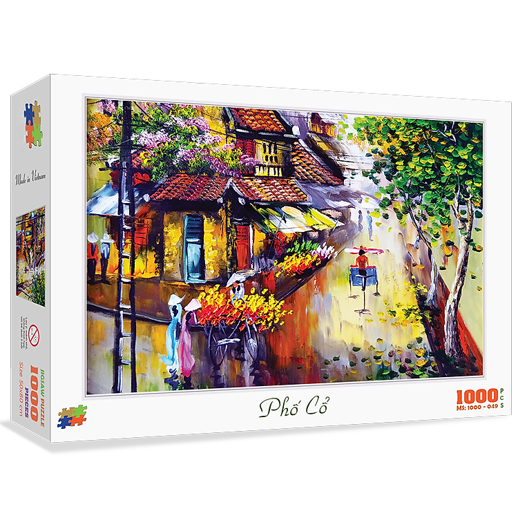 Mua tại Tiki: Mua Bộ tranh xếp hình 1000 mảnh Phố Cổ Chính hãng Tiết kiệm