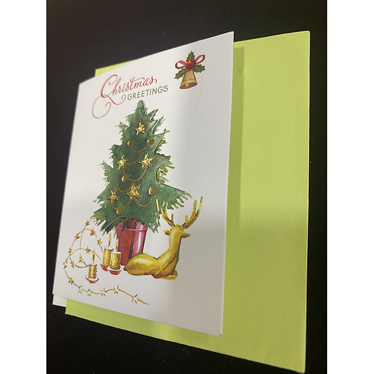 Thiệp Noel trang trí 3D (5 chiếc)