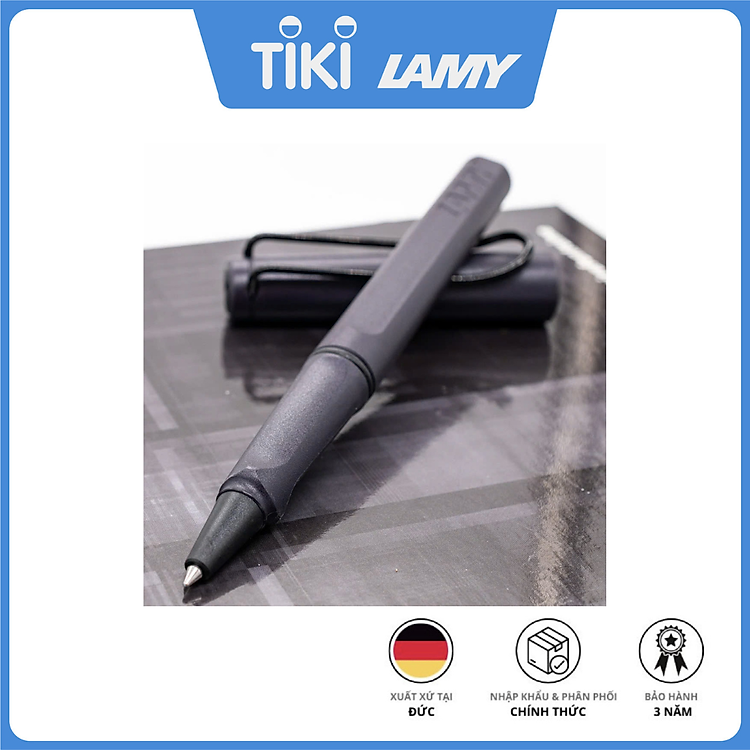Bút bi nước Lamy Safari màu Steel Black 3E2 - Ảnh 3