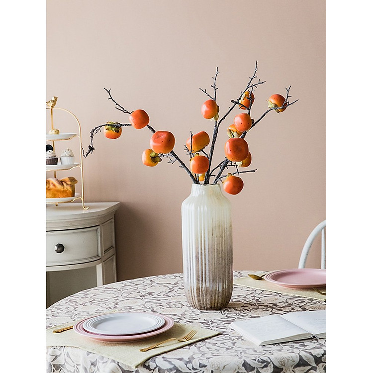 Quả giả hồng trang trí (7 trái)