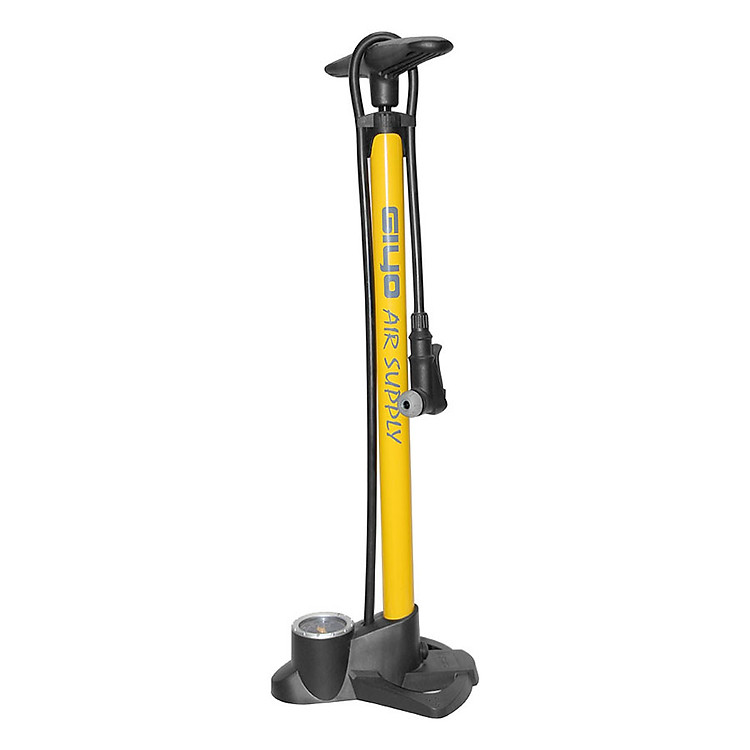 Bơm xe đạp xe gắn máy GIYO 38PV thân thép chịu lực