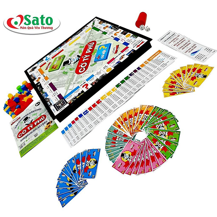 Đồ Chơi Cờ Tỷ Phú SATO 039 Chính hãng Ưu đãi - Hình ảnh 3