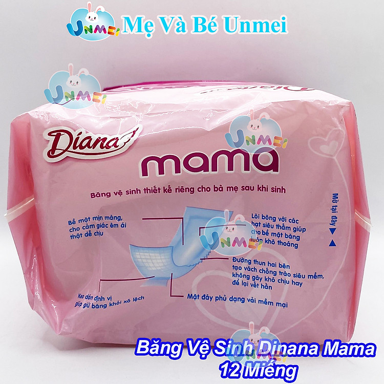 Băng vệ sinh Diana Mama cho phụ nữ sau sinh Ưu đãi - Hình ảnh 2