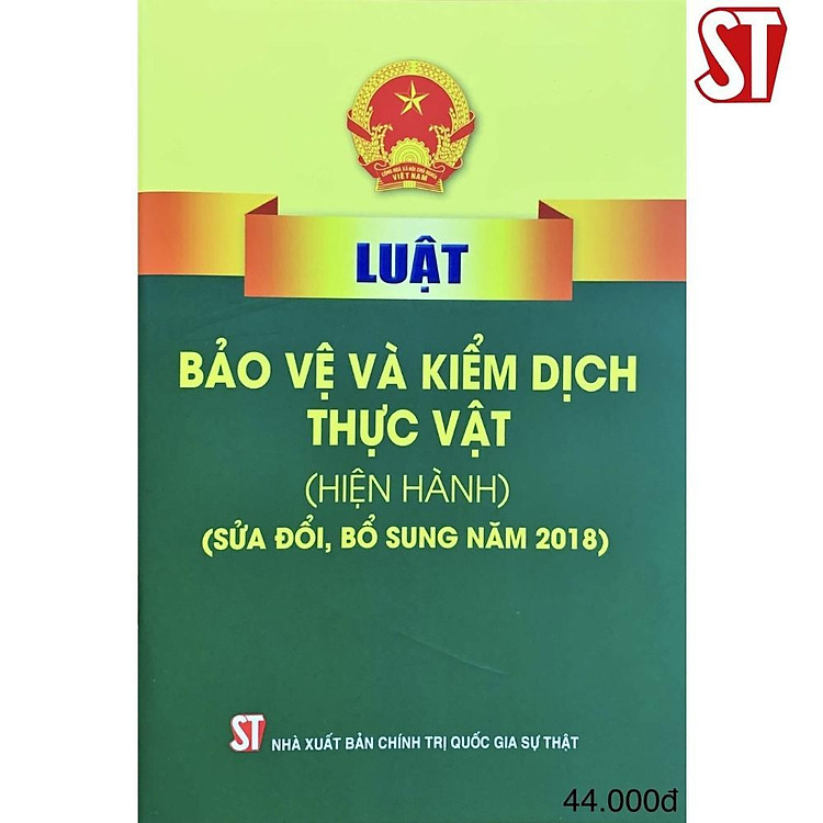 Luật Bảo Vệ Và Kiểm Dịch Thực Vật (Hiện Hành) (Sửa Đổi, Bổ Sung Năm 2018)