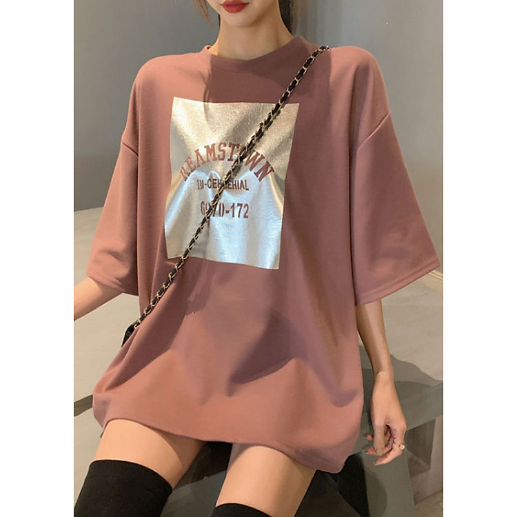 Áo Thun Nữ Form Rộng, Áo Phông Nữ In Họa Tiết