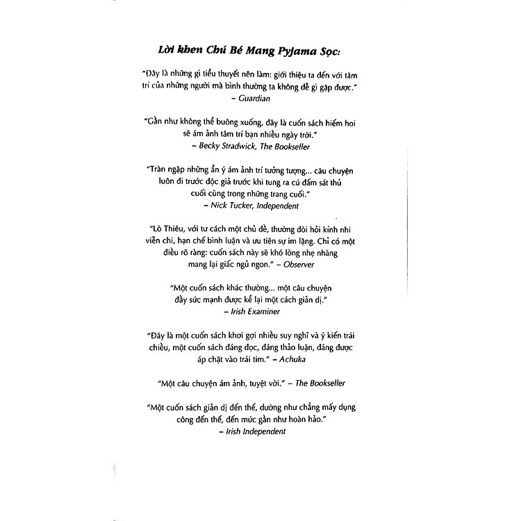 Chú bé mang pyjama sọc (tái bản 2023) - Ảnh 2