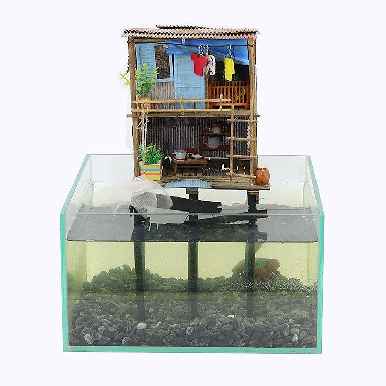 Mô Hình Gỗ Sài Gòn Xưa Tí Hon Chính hãng Ưu đãi - Hình ảnh 2