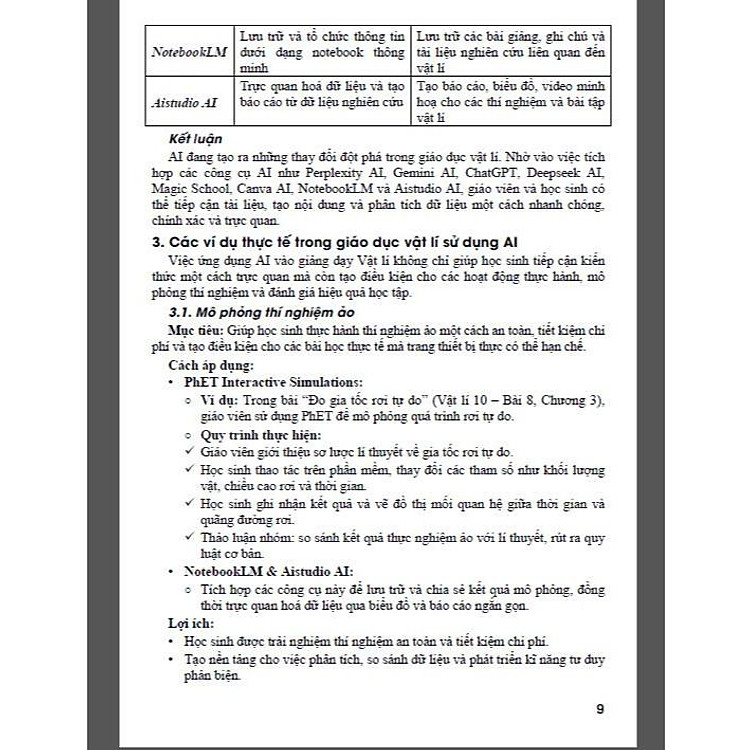 Ứng dụng trí tuệ nhân tạo AI trong dạy và học môn Vật lí (Dành cho giáo viên và học sinh) - Ảnh 6