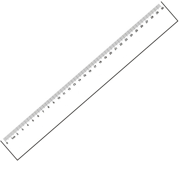 Combo 5 Thước kẻ mica 30 cm