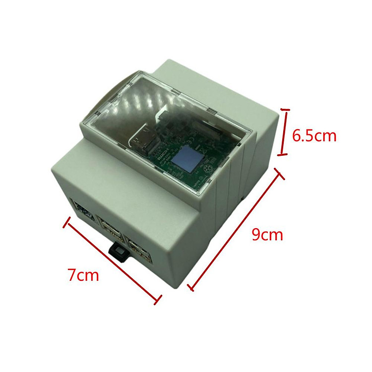 Raspberry Pi 4 Model B Case White Case Protective Case Enclosure For Rpi 3 Model B+